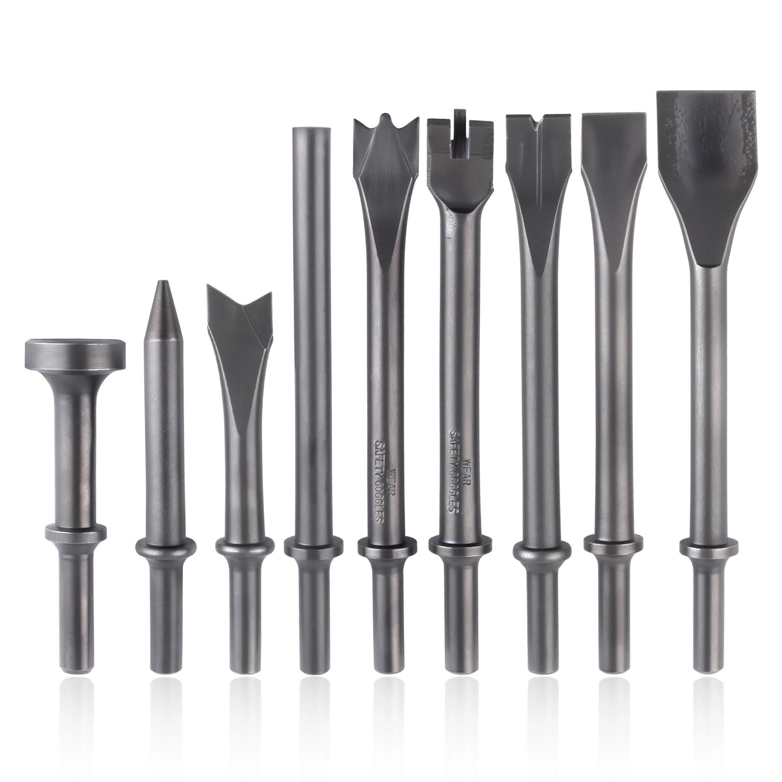 Amazon | SPEEDWOX 9個セット 空気ハンマー空気ノミ工具 空気ハンマー